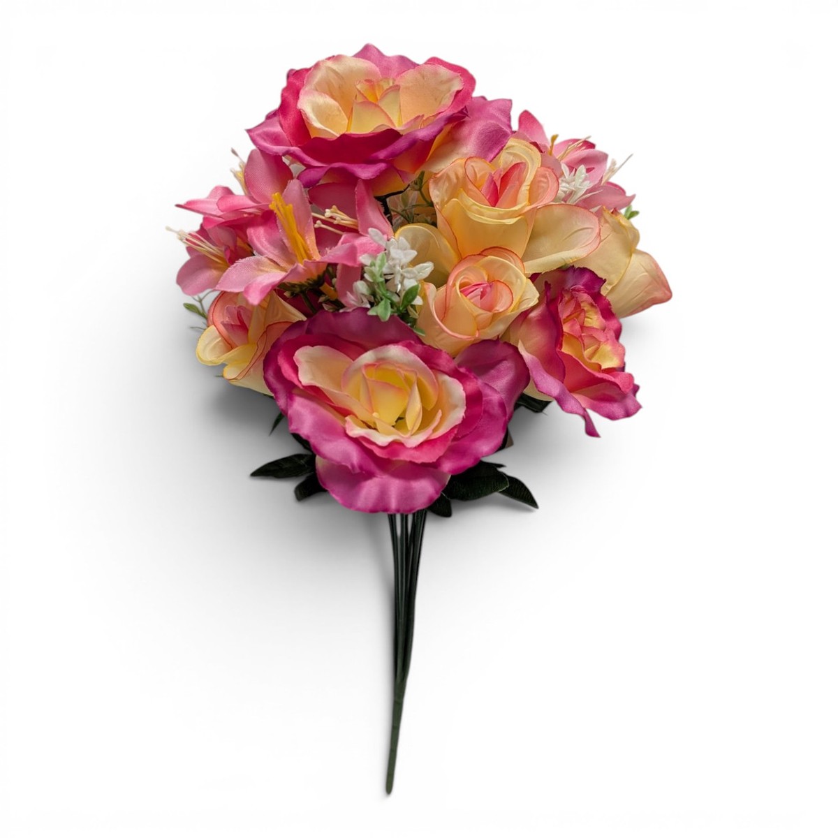 Rose Bud Mixed Bush - Beauty Pink & Cream