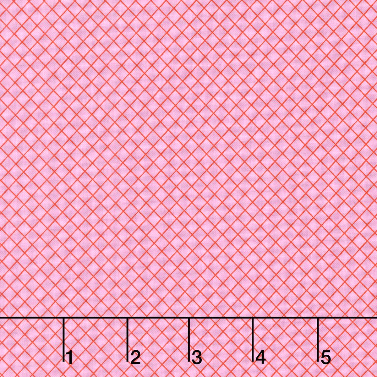 Tula Pink's True Colors - On the Grid Bubblegum Yardage