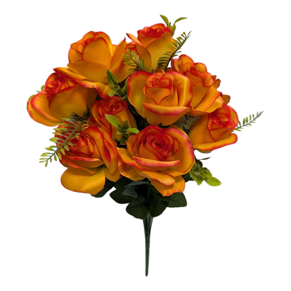 Autumn Orange Rose Bush
