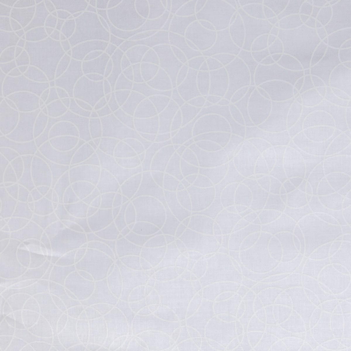 Tangled Circles: Ivory on Ivory - 100% Cotton