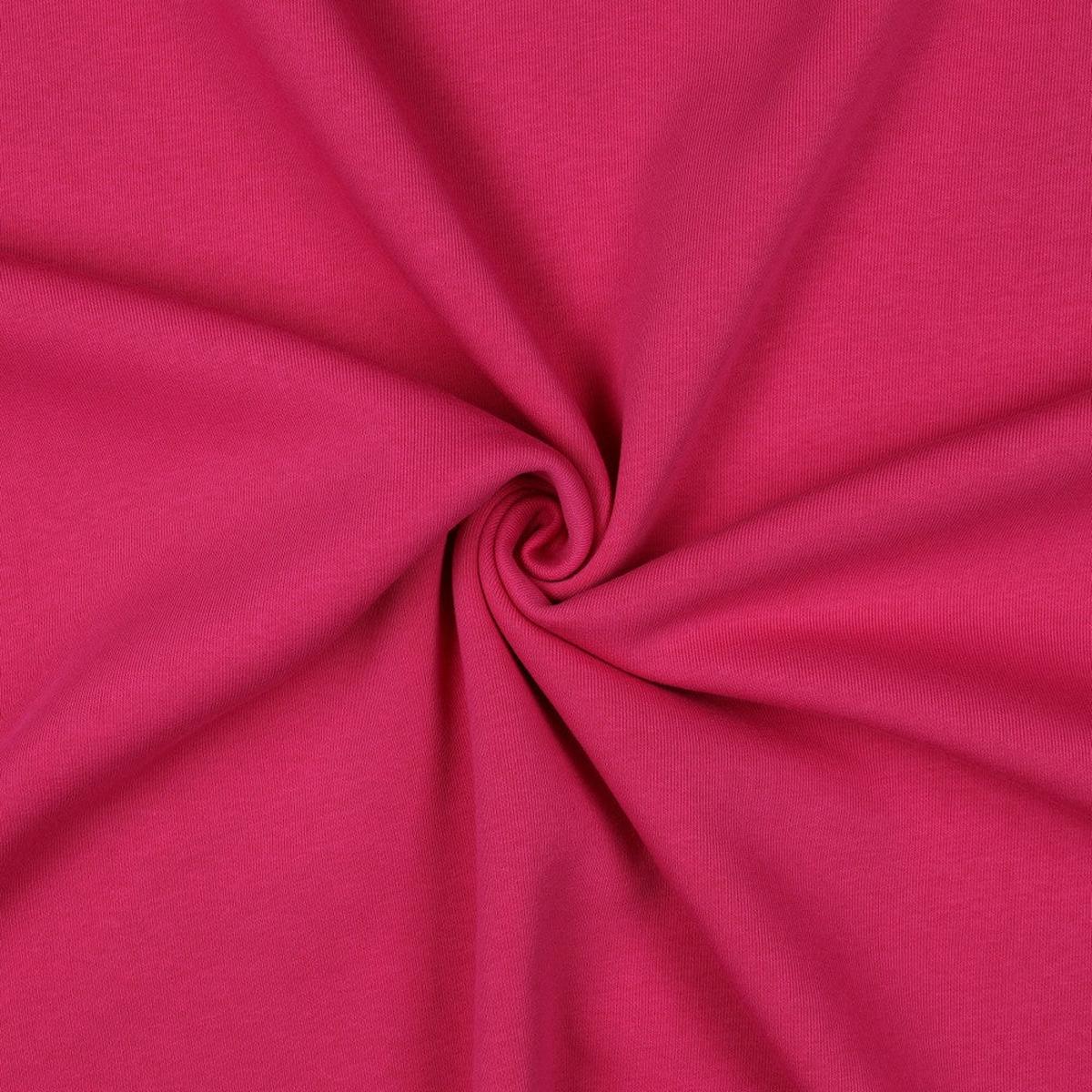 Thick plain fuchsia sweatshirt 33 - Oeko-Tex certified (price for 10cm)