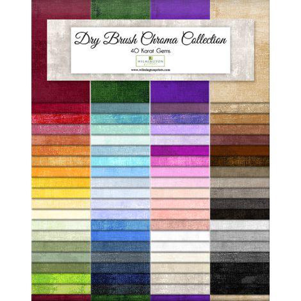 Wilmington Prints, Dry Brush Chroma, 876-1-876, Multi,