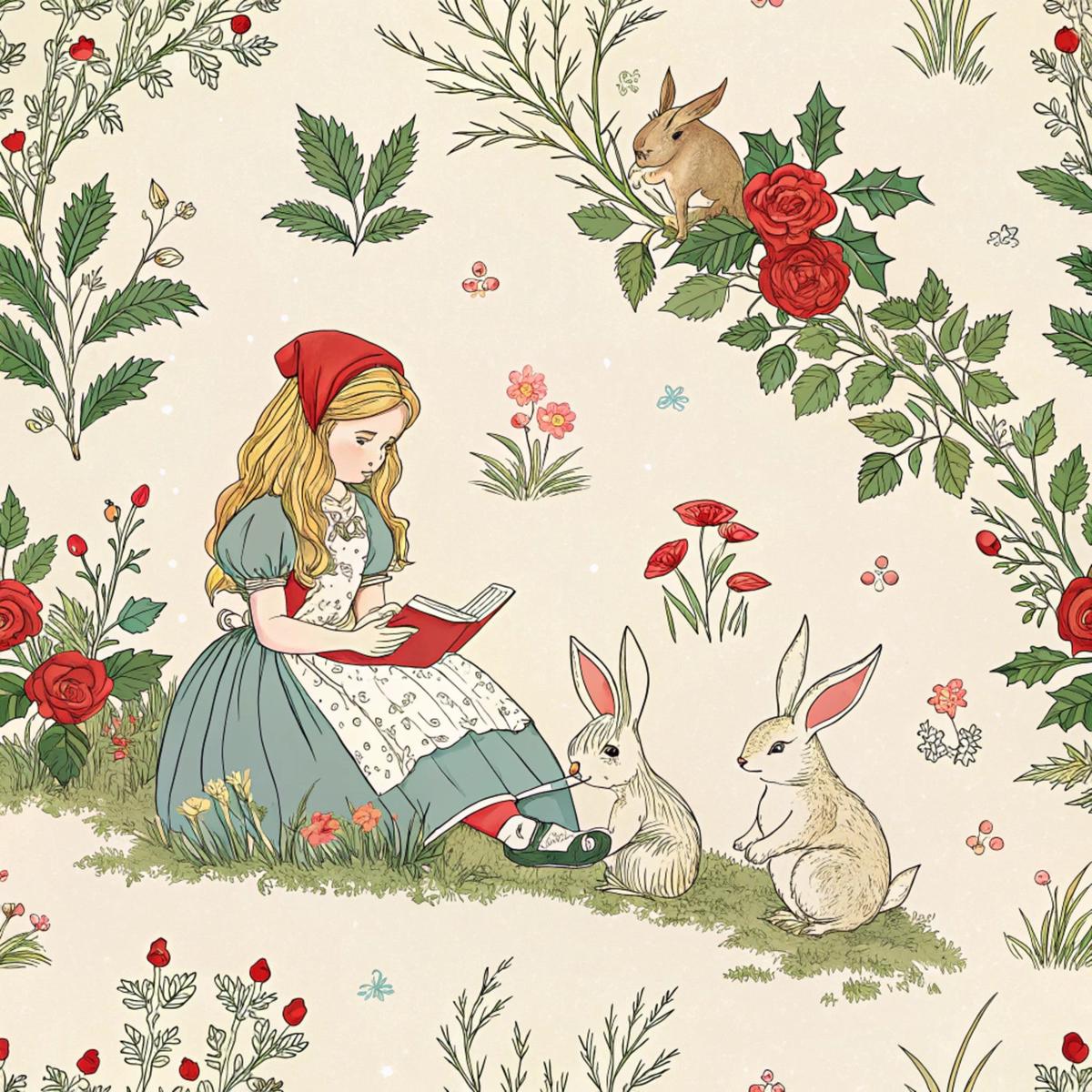 Christmas in Wonderland Pattern 40 Quilting Cotton Fabric