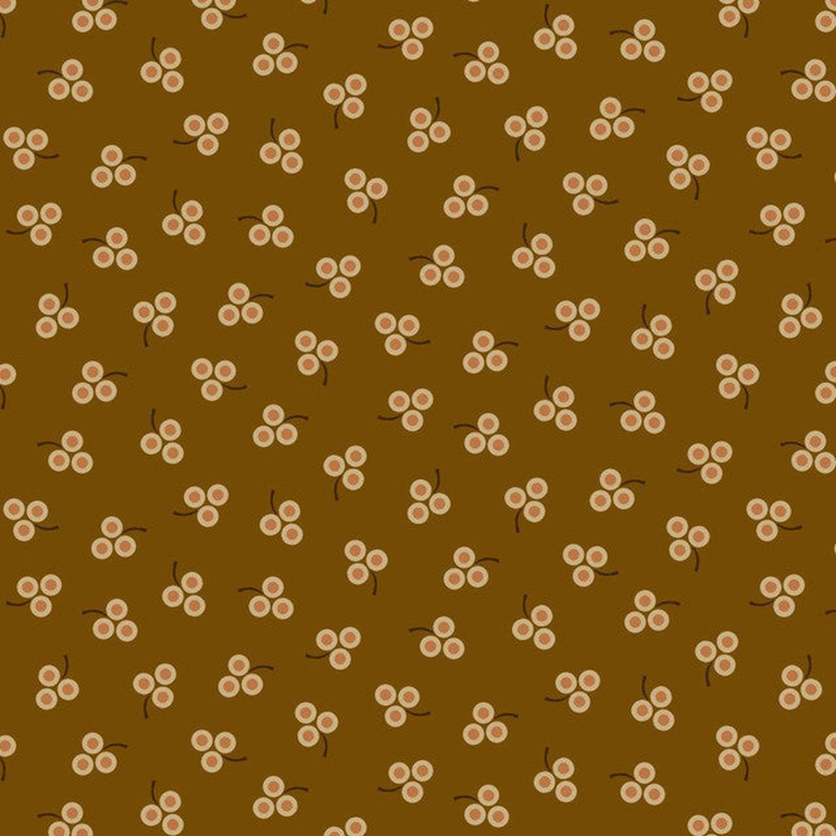 Fabric Henry Glass Pecan Berry Bliss Harvest Thyme by the Quarter Yard 2461-33