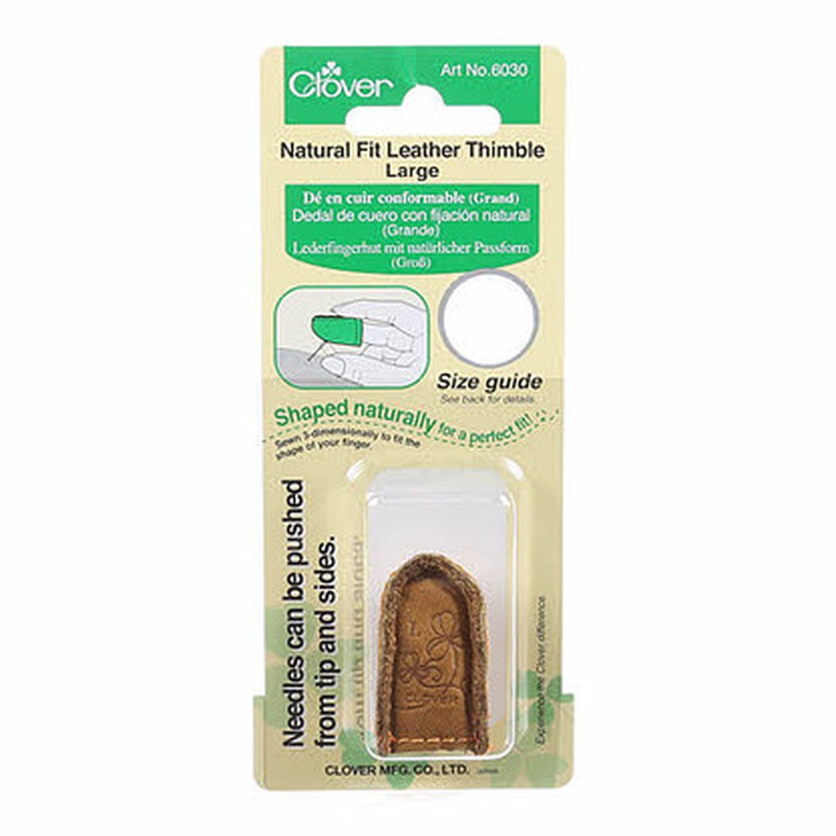 Natural Fit Leather Thimble, Large
