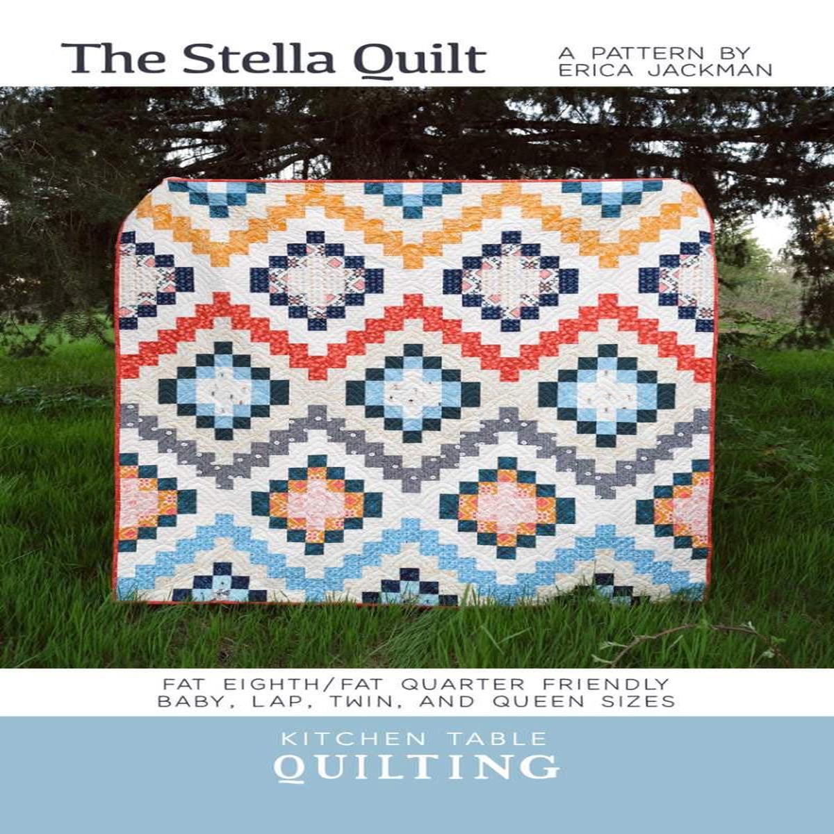 SALE The Stella Quilt PATTERN P212 - Erica Jackman - Riley Blake Designs - Instructions Only - Fat Quarter Friendly - Four Sizes