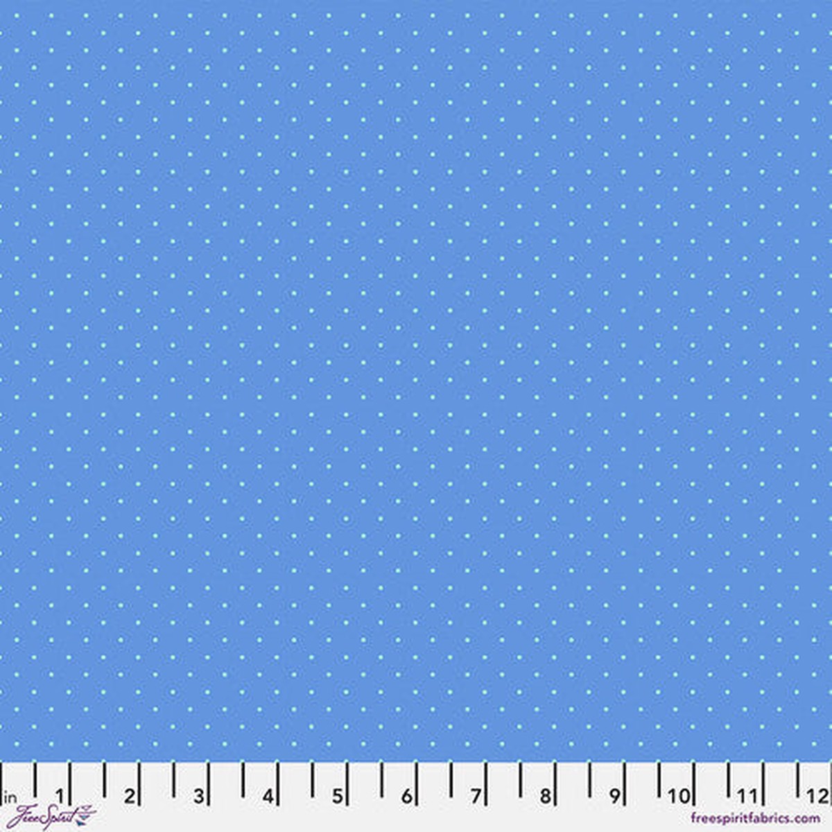 Free Spirit Fabrics True Colors by Tula Pink Tiny Dots Bluebell
