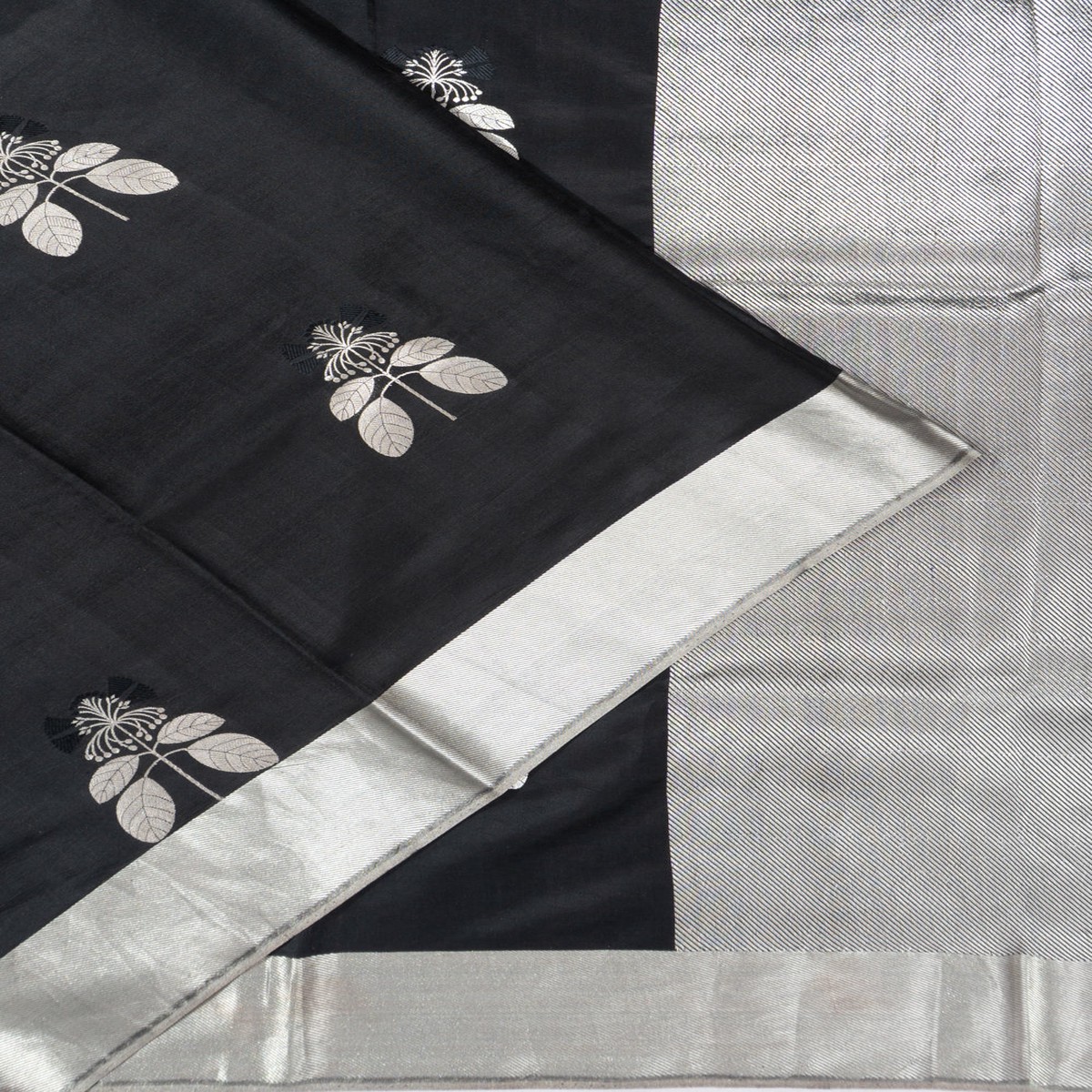 Banarasi Satin Butta Black Saree