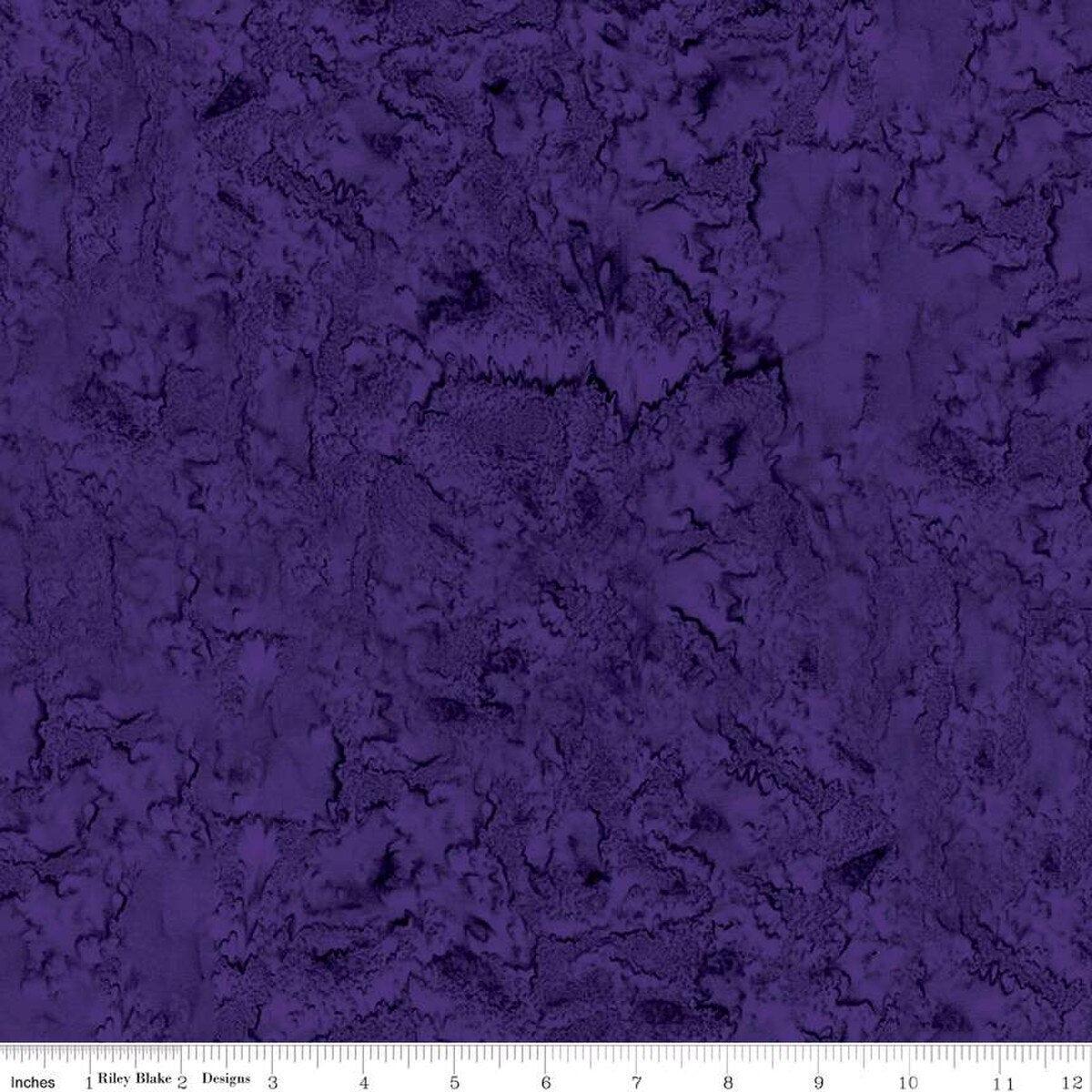 Fabric Riley Blake Eggplant Hand Dyed Batiks by the Quarter Yard BT21000-179