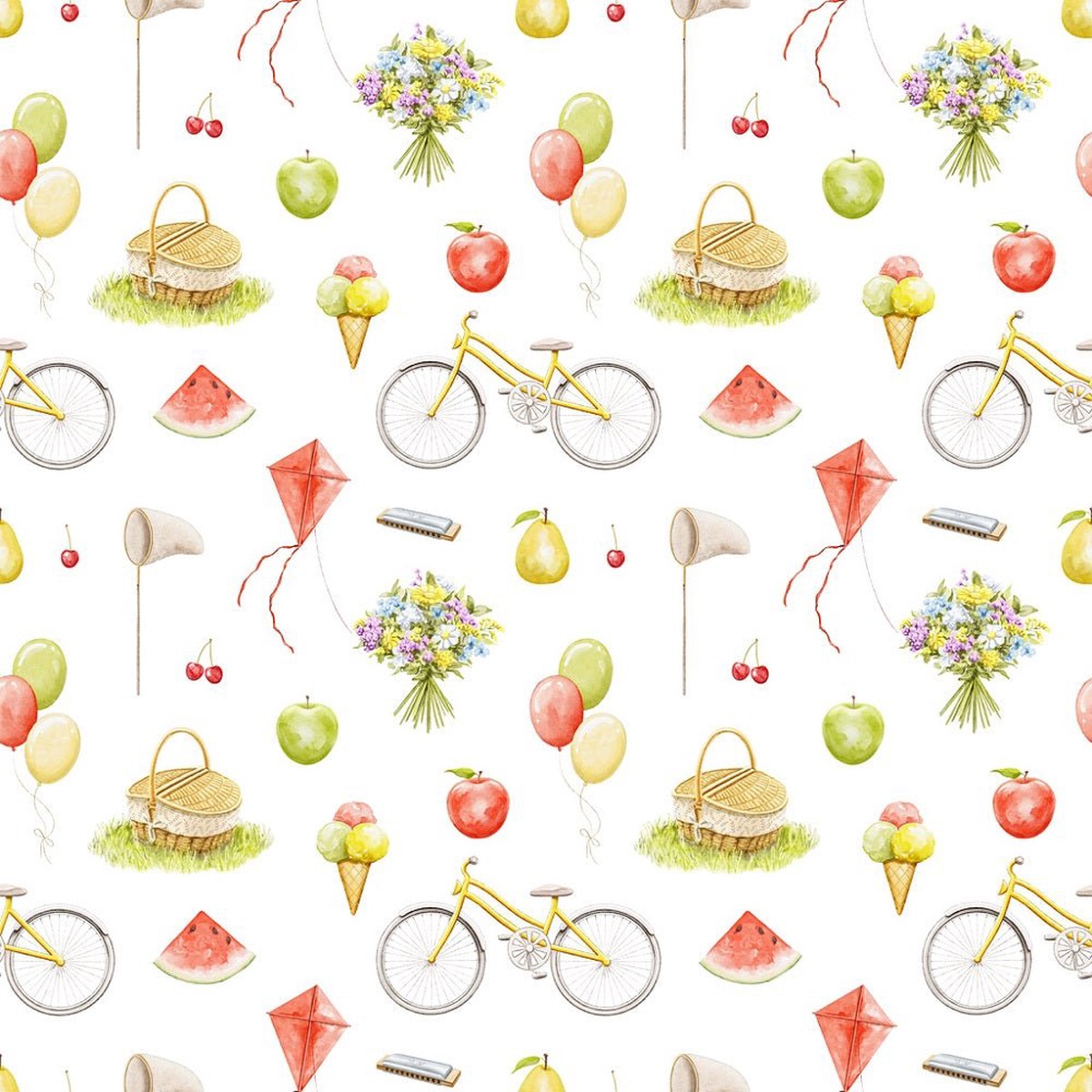 Little Critters Summer Fun Picnic Fabric