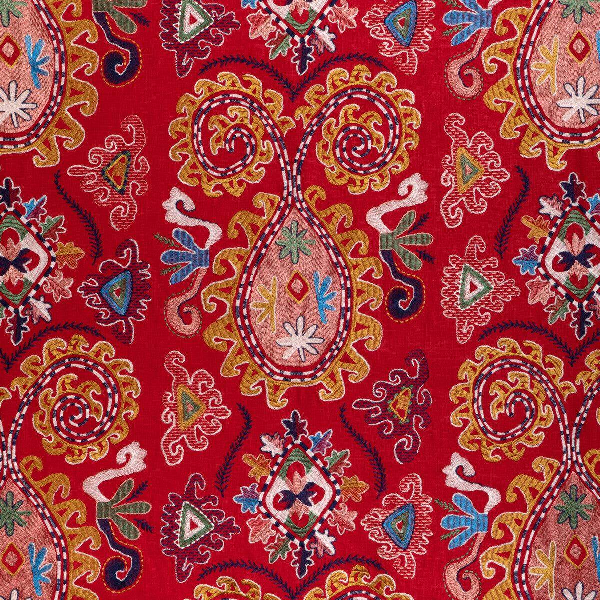 8023117.194.0 LAVALI EMB RED/GOLD - BRUNSCHWIG & FILS Fabric - YARD
