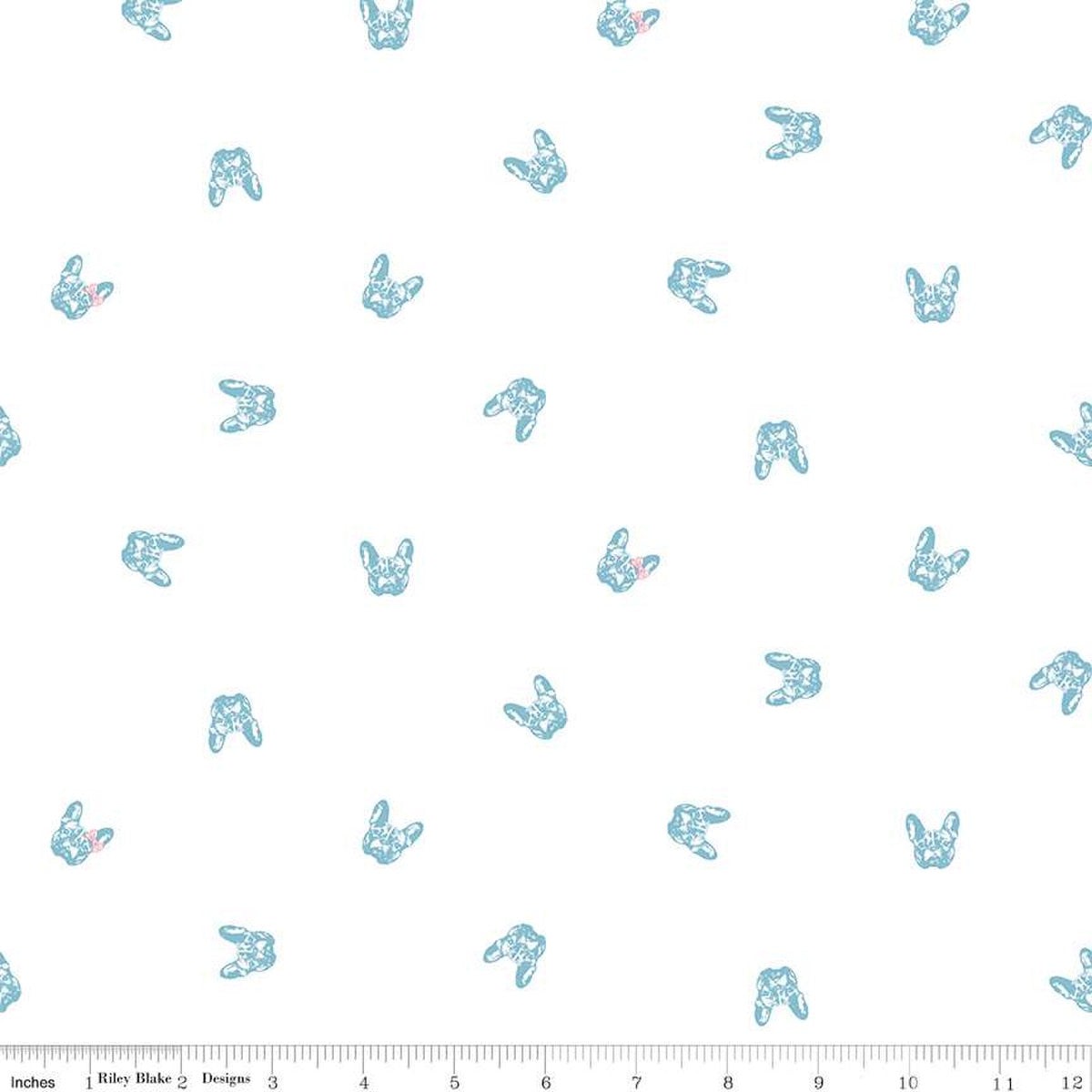 Hush Hush 5 Frenchie Friends Cotton 43"/44" Fabric Per Yard