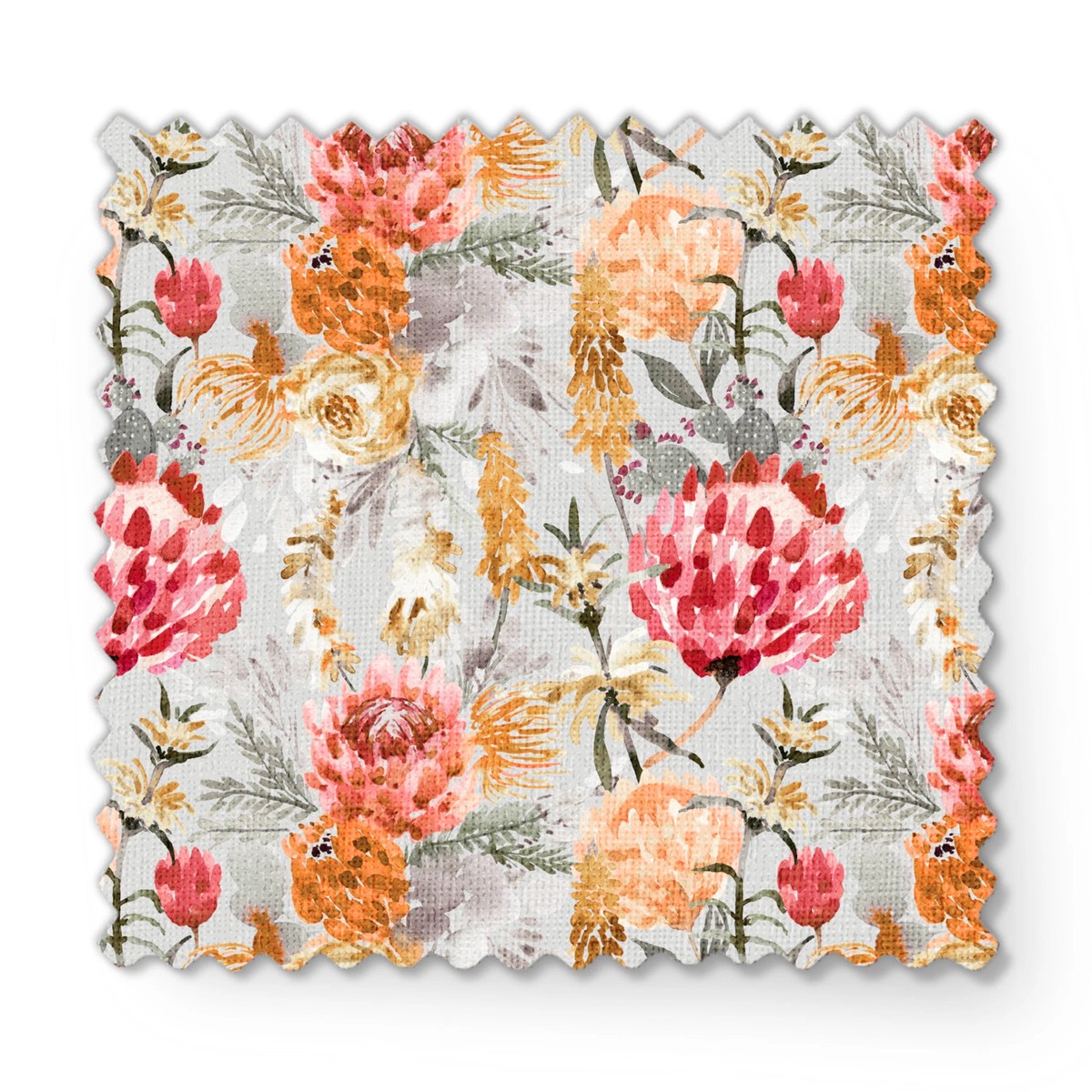 Sara Berrenson - Desert Bloom - Coral Wildflower Fabric