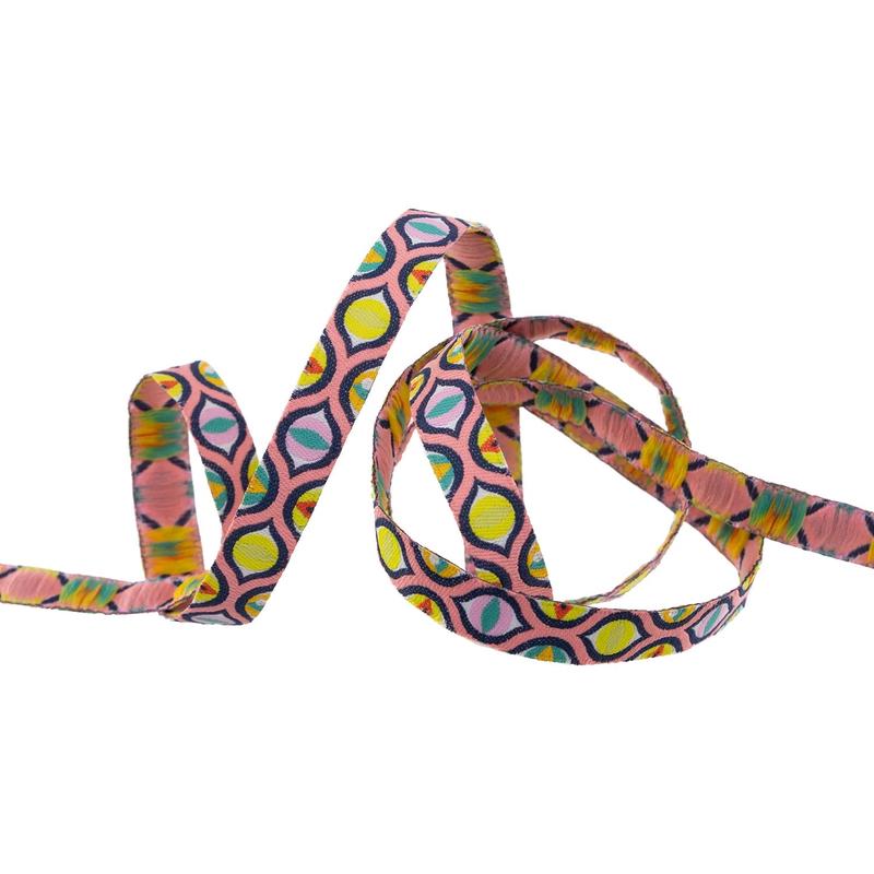 Tula Pink Tabby Road Ribbon 3/8" Ribbon Cat Eyes tk-115-10mm-col-1 Priced per Yard
