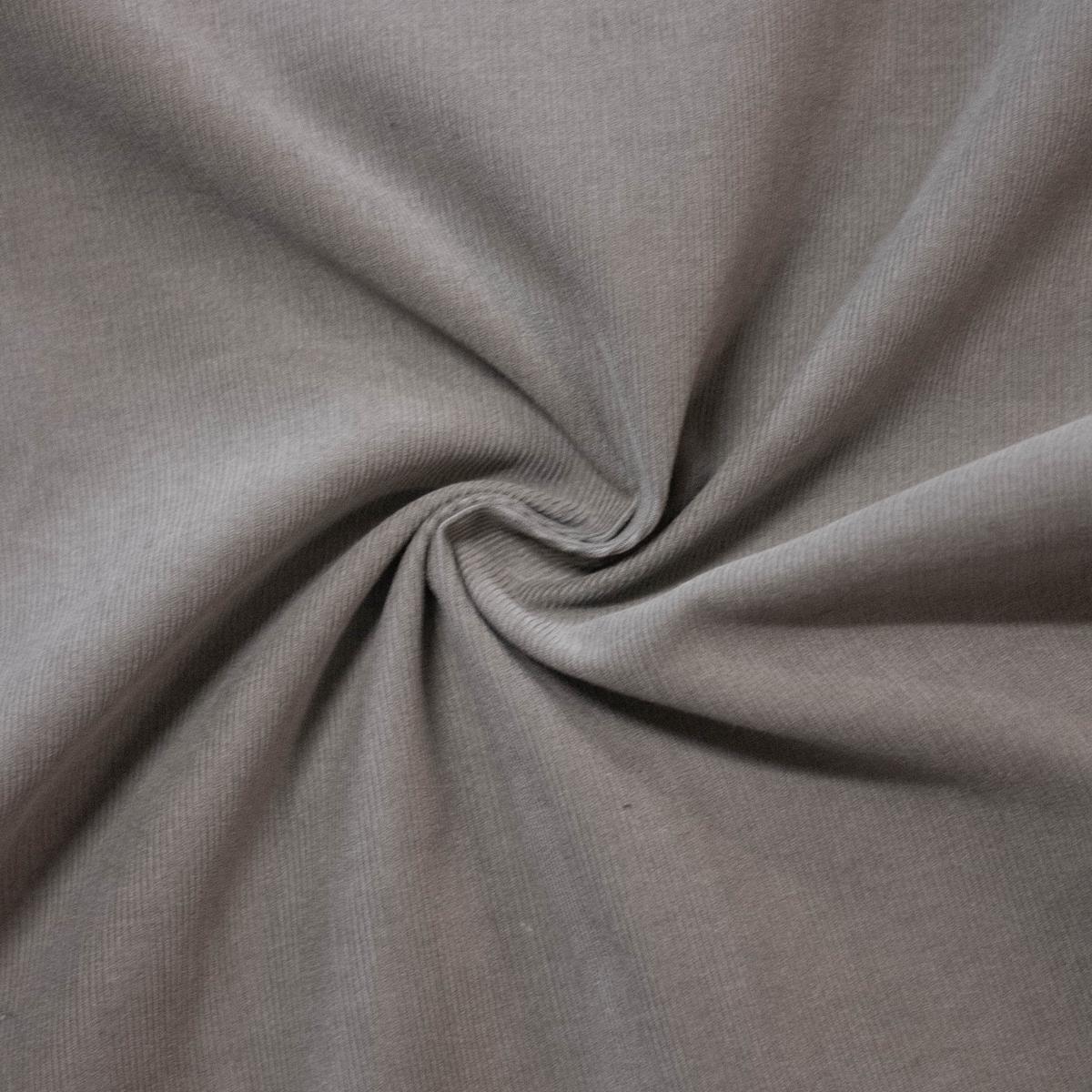 Andr Grey Cotton Corduroy Fabric