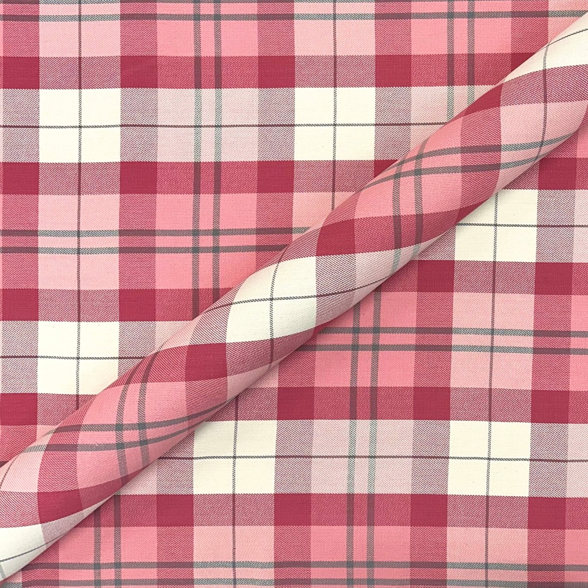 Bella Millennial Pink Plaid Jacquard Fabric 54"