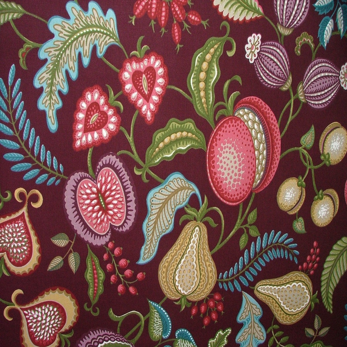 Cotton Curtain Upholstery Fabric 2.4 Metres Harvest Thistle Cushion Furnishing