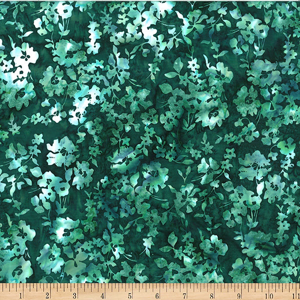 Hoffman Bali Batik Deep Jewels W2592 272 Mallard Medium Floral By The Yard