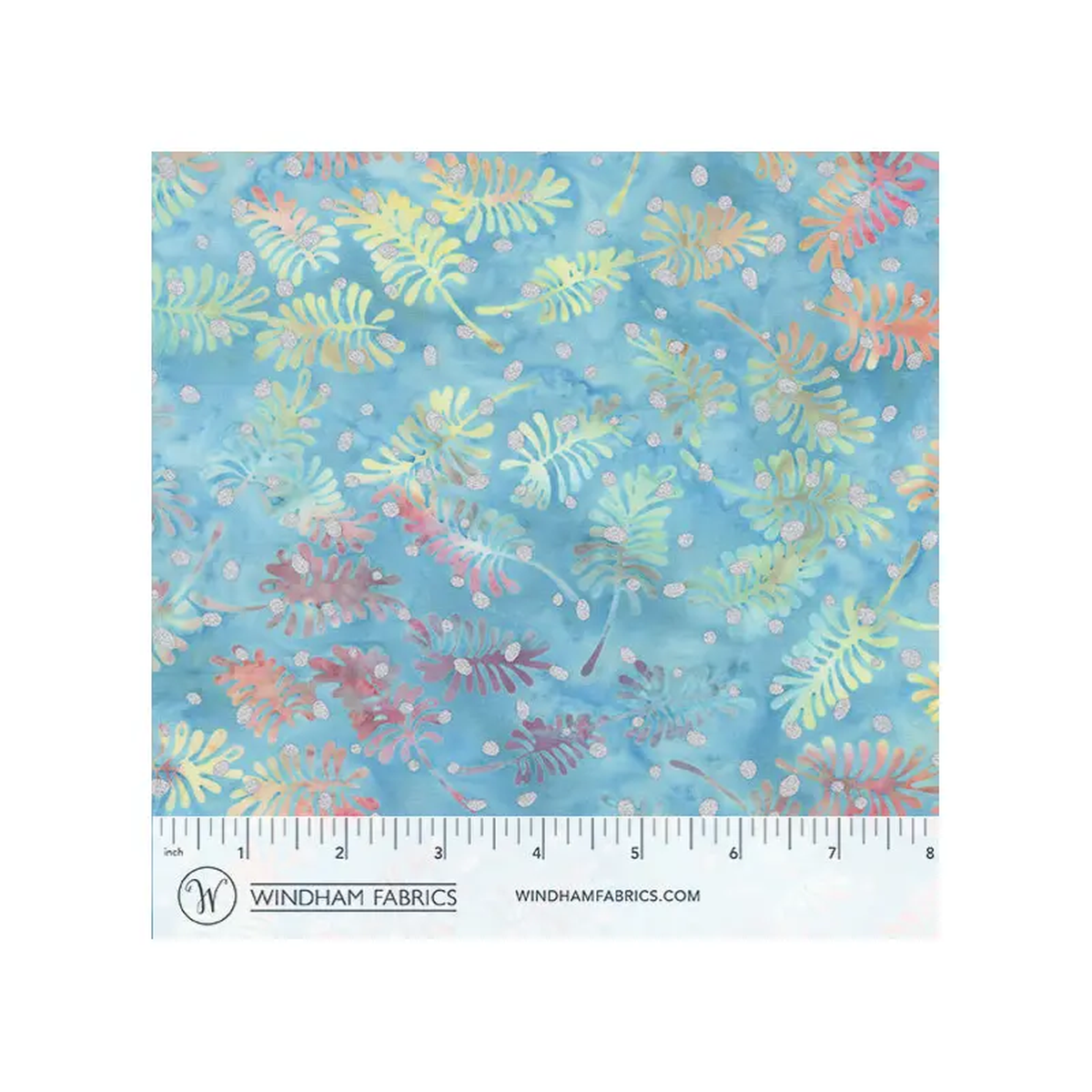 Jdj 8211 Wonderful Feeling Jacqueline de Jonge 3912QM-X Pine Leaves Sky Batik Cotton