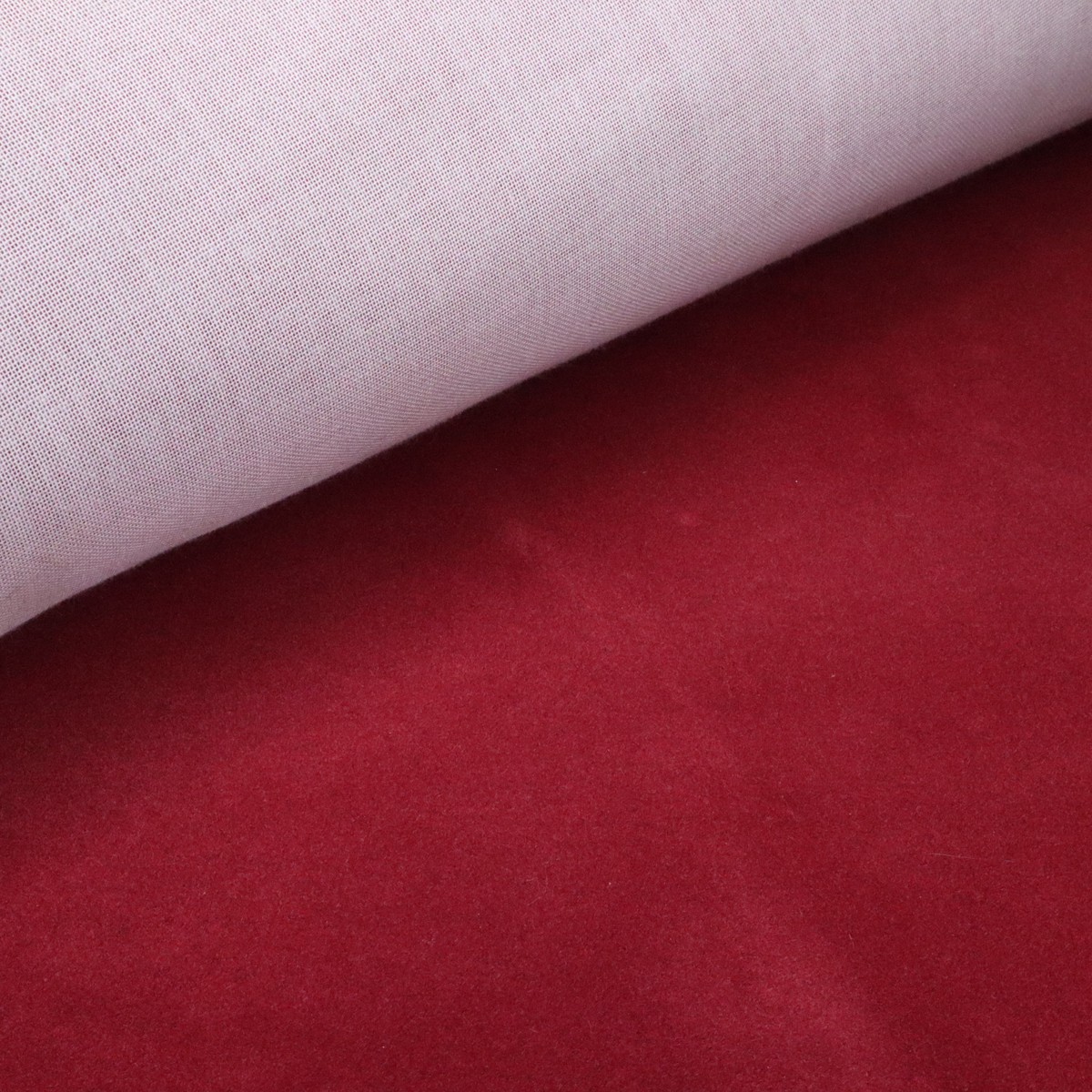 Painted Roses - Micro Velvet Woven - Burgundy - 1/2 Meter