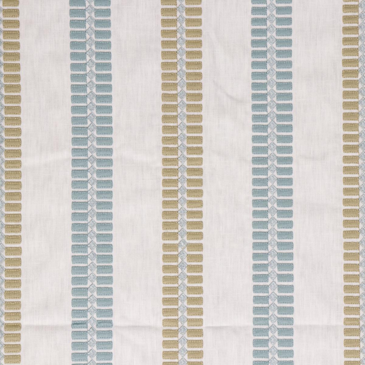 Boxed Up Aquamarine Embroidered Swavelle Mill Creek Fabric