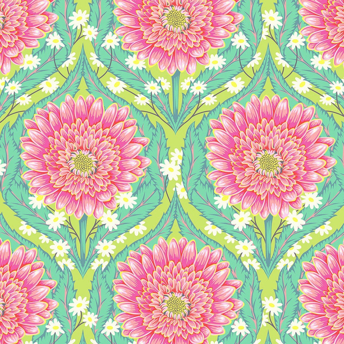 Free Spirit Fabrics - Tula Pink Untamed Daisy and Confused Moonbeam SOLD BY THE HALF YARD