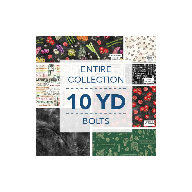 Farmstand Whistler Studios 10YDFARM-X Multi 10Yd Assortment Cotton