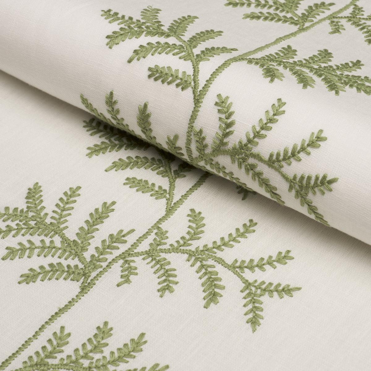 SCHUMACHER NEW TRADITIONAL ELOISE EMBROIDERY WOVEN WOVEN SAGE - 85630