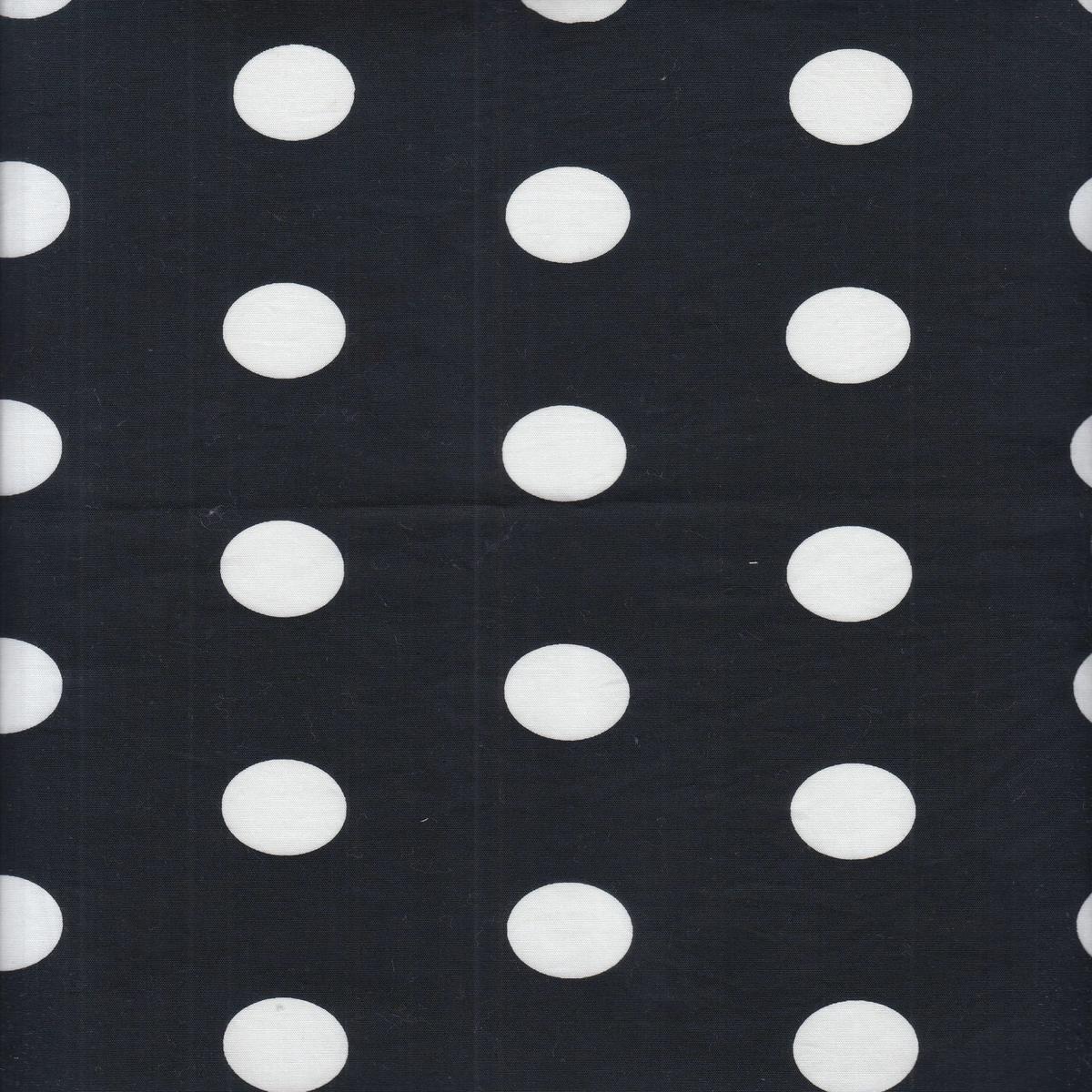 Big Dot Stretch Poplin Fabric - POP810-MS11477 - BLACK