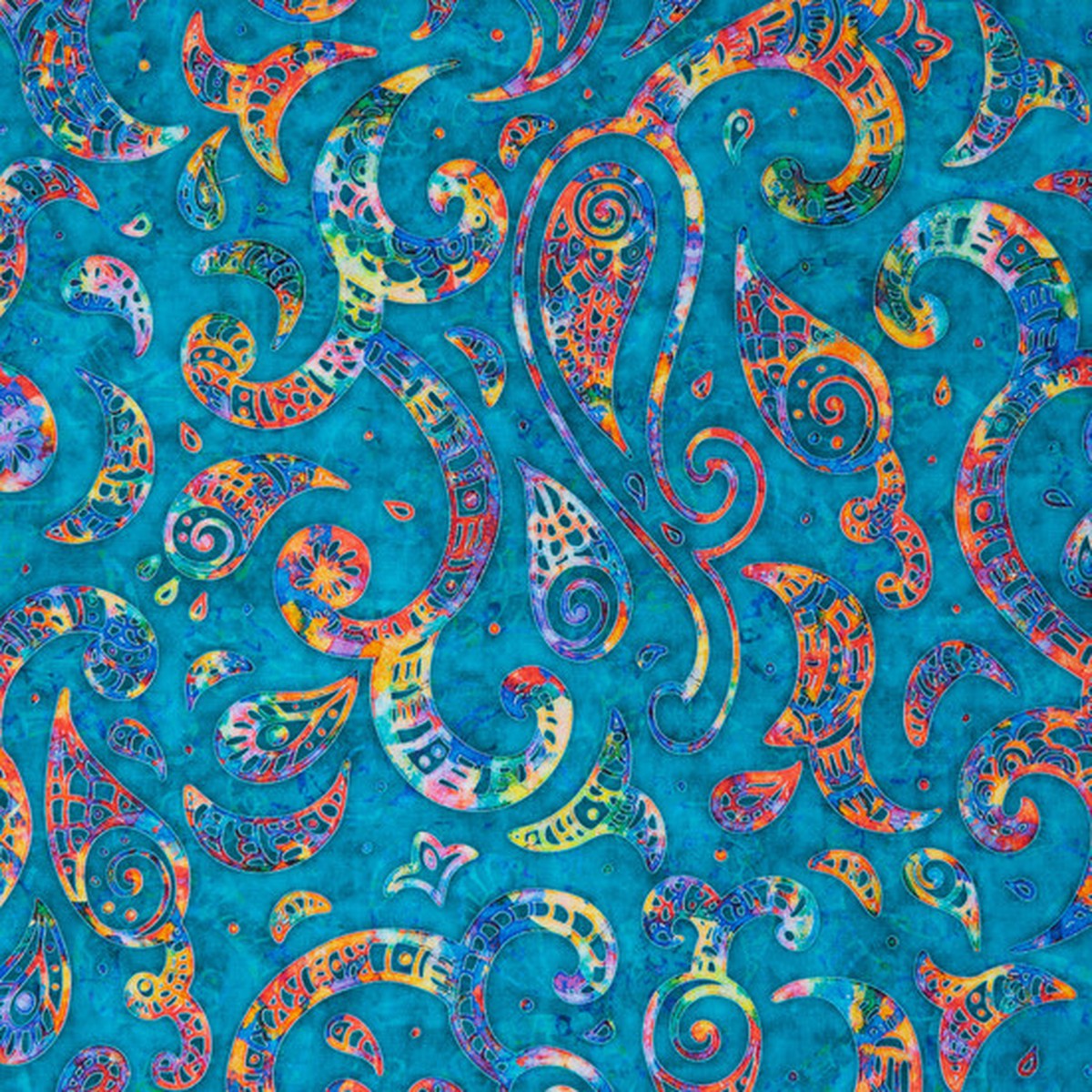 Brilliance: Teal - 100% Cotton