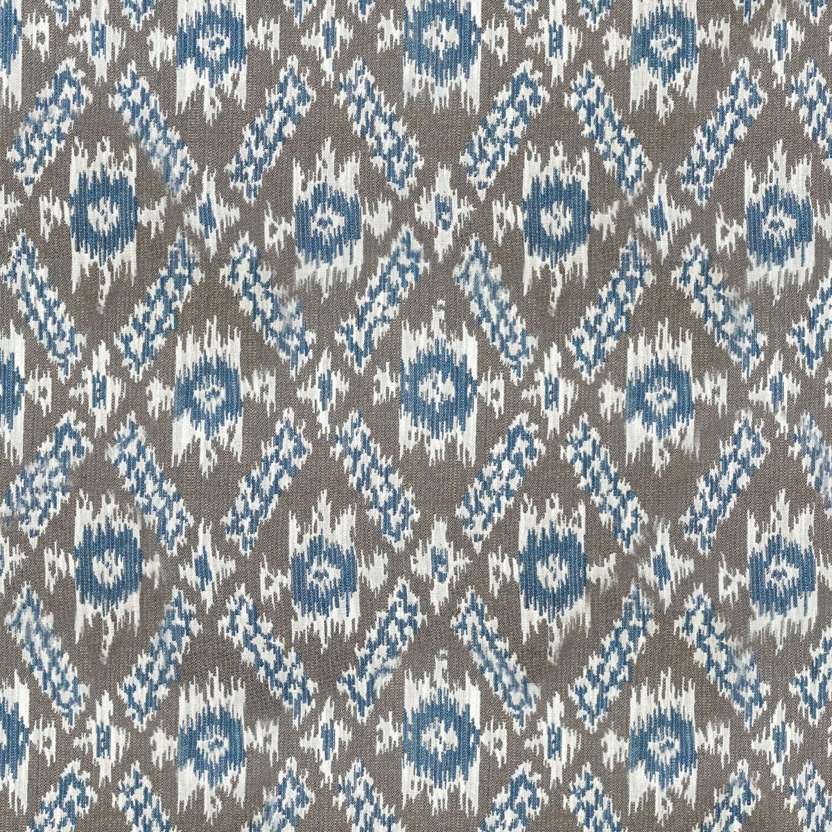 SCALAMANDRE OUTLET FABRIC ATLAS FABRIC BLUE AND TAUPE - SC 000326980 NEW SKU # SC269800003