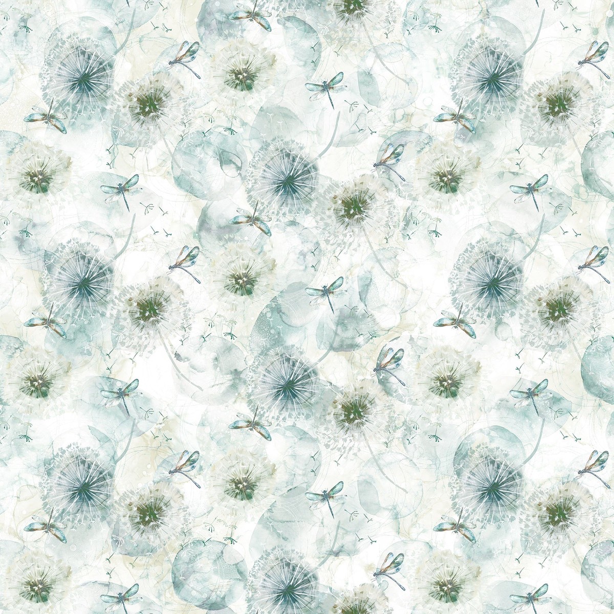 Fabric Northcott Cream Open Seed Pods Whisper by the Quarter Yard DP28703-11