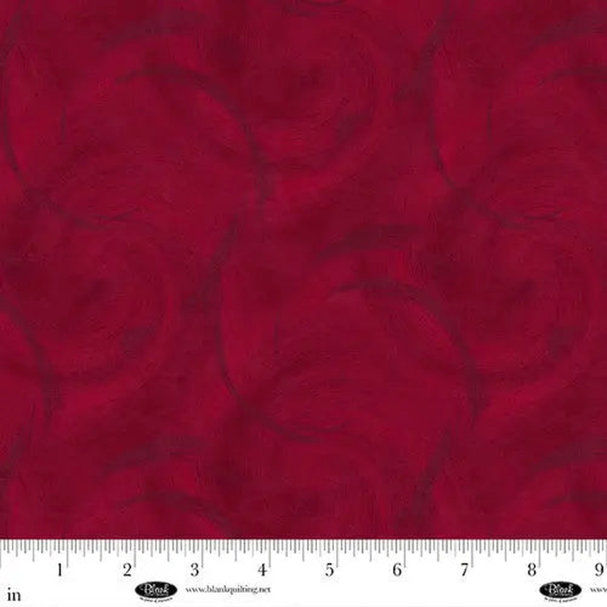 Spin Flannel 108 Satin Moon Designs Red Cotton Wideback Fabric per yard