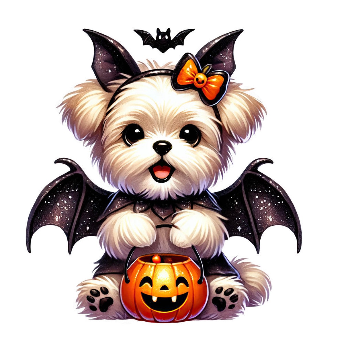 Halloween Wonder Animals Fabric Panel 36