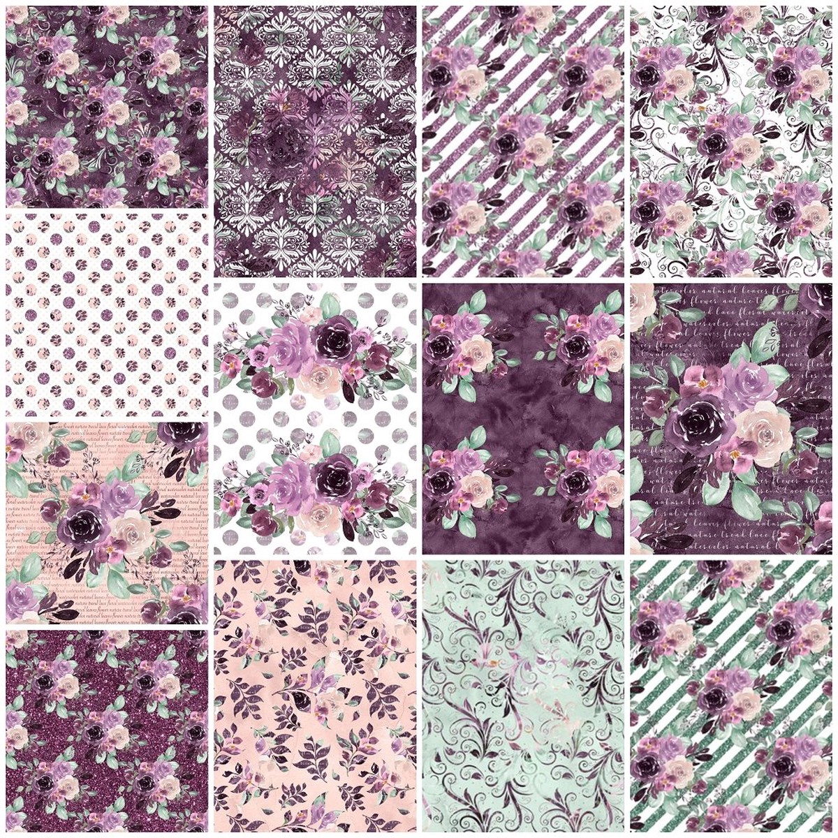 Sangria Dreams Fat Eighth Bundle - 13 Pieces