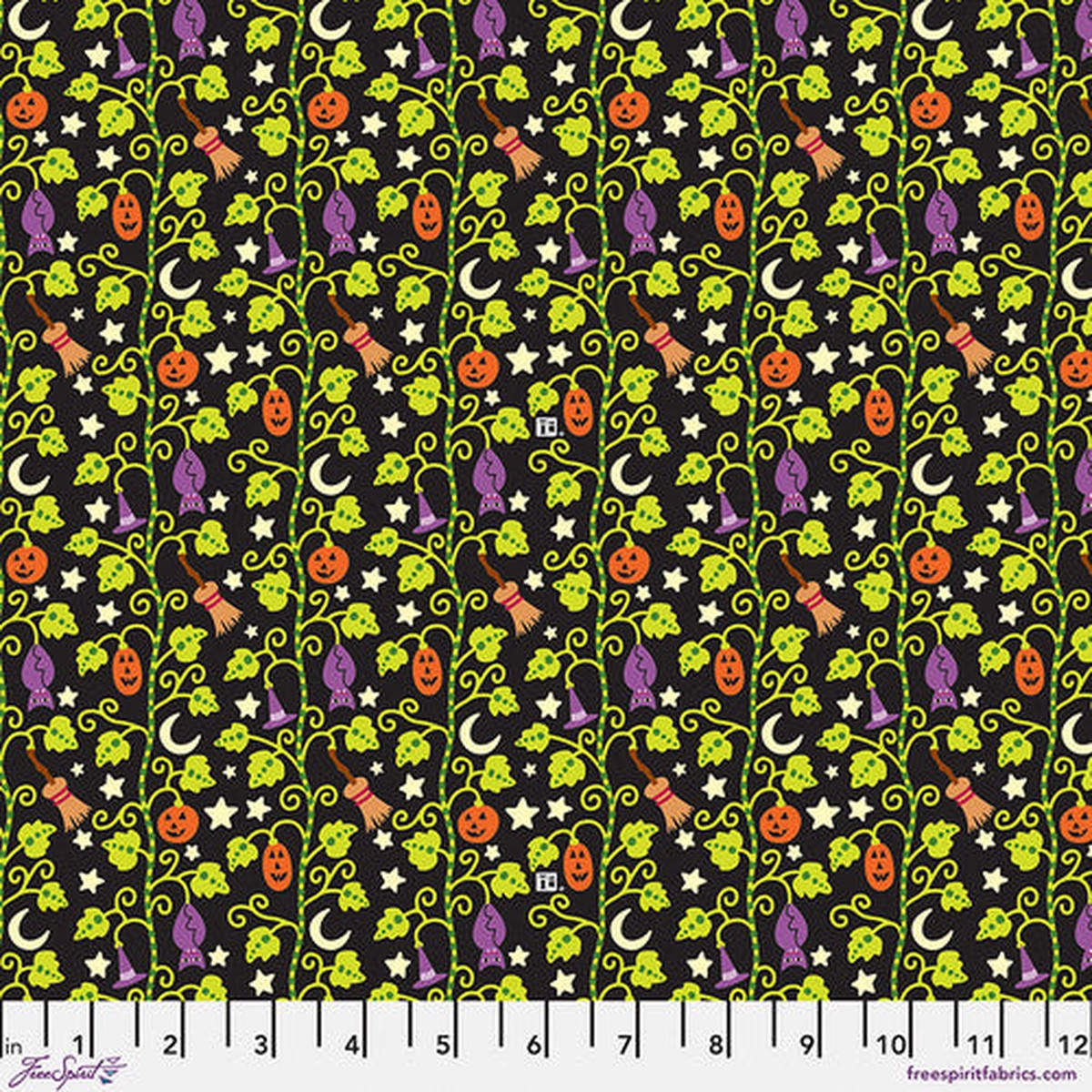 Free Spirit Spooky Cute Halloween PWMY006 Multi Halloween Stalks By The Yard