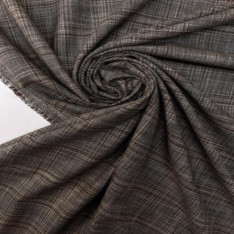 Printed Gray Brown Blend Fabric