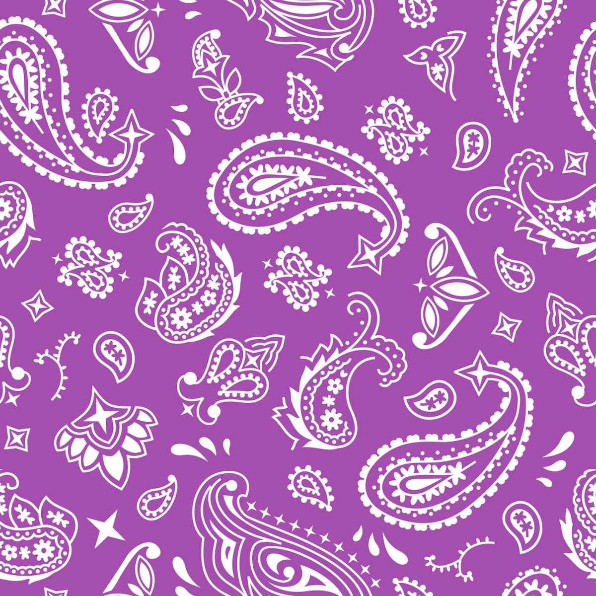 Bandana Fabric - Soft Purple