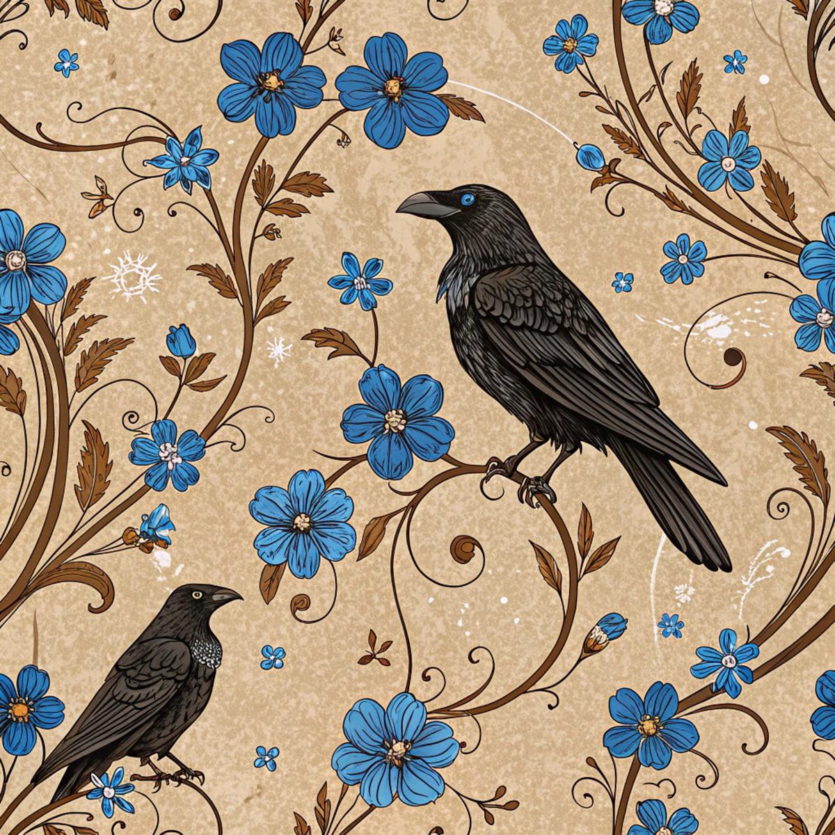 Birds of Prey Pattern 2 Quilting Cotton Fabric