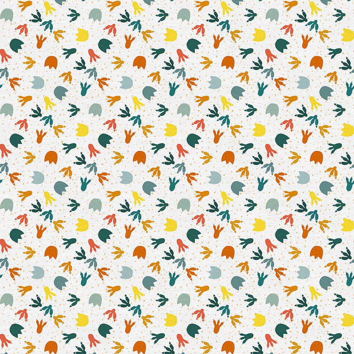 Ditsy Footprints - Blue - Quilting Cotton