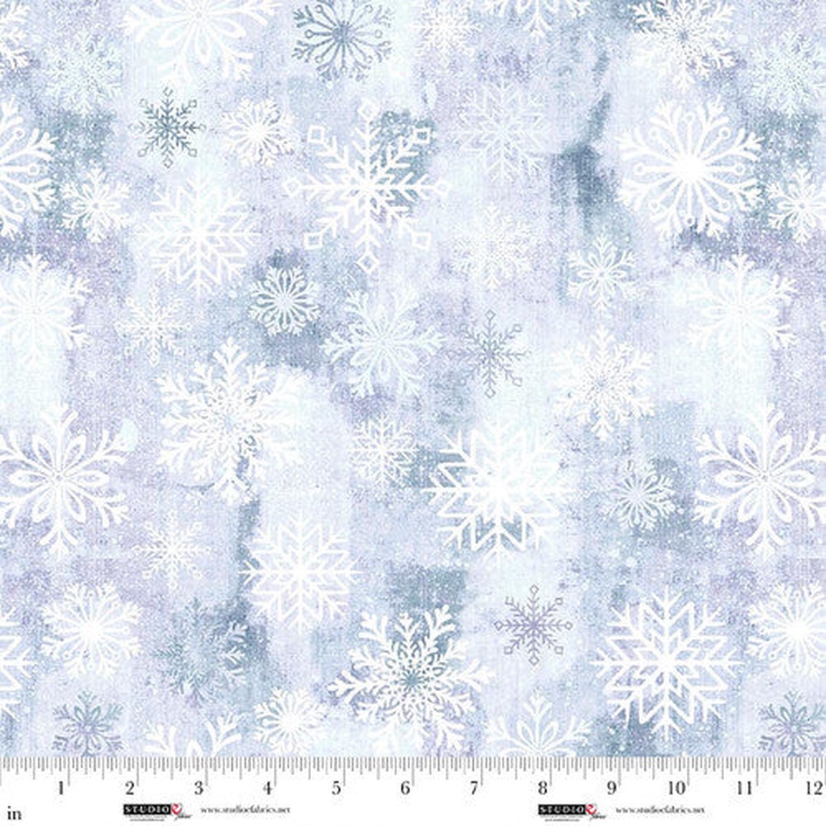 Fabric Studio E Enchanted Snowburst 108" Wide Back by the Quarter Yard 8398-15