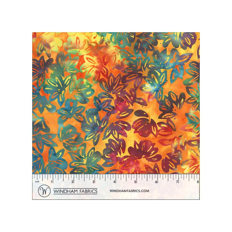 Glee Baliscapes 20019Q-X Glow Lotus Batik Cotton