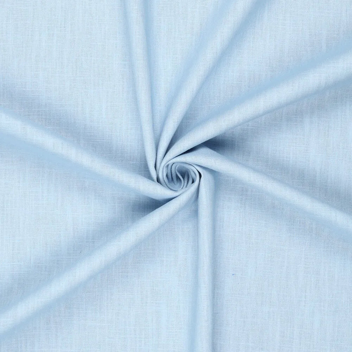 100% Linen Fabric-Light Blue 230 g/m, Enzyme Washed