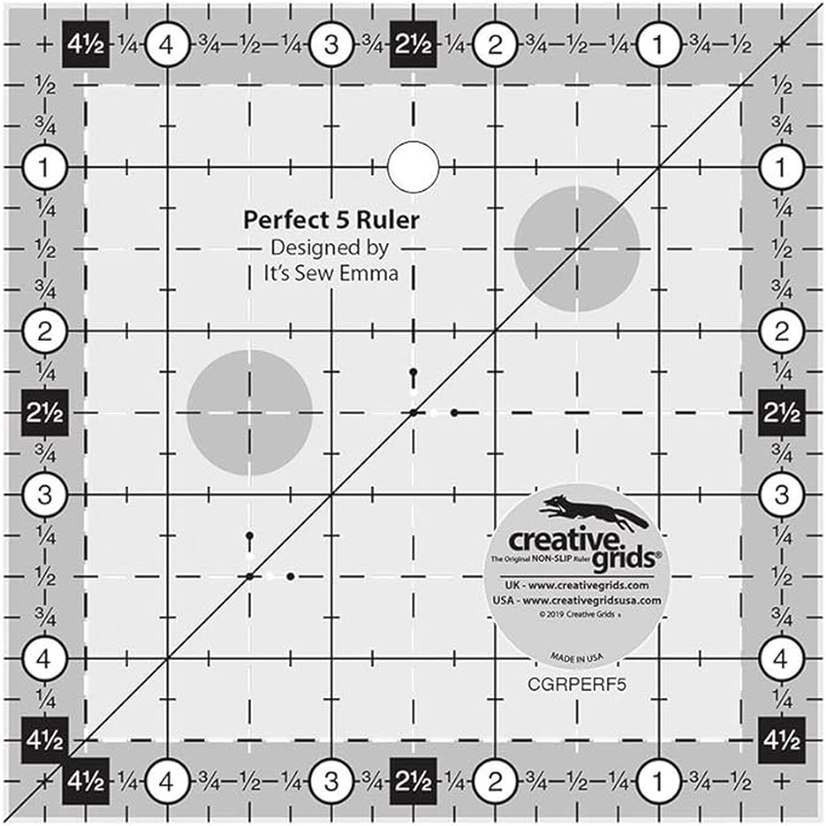 Creative Grids - Perfect 5 Ruler-Designed by It's So Emma CGRPERF5