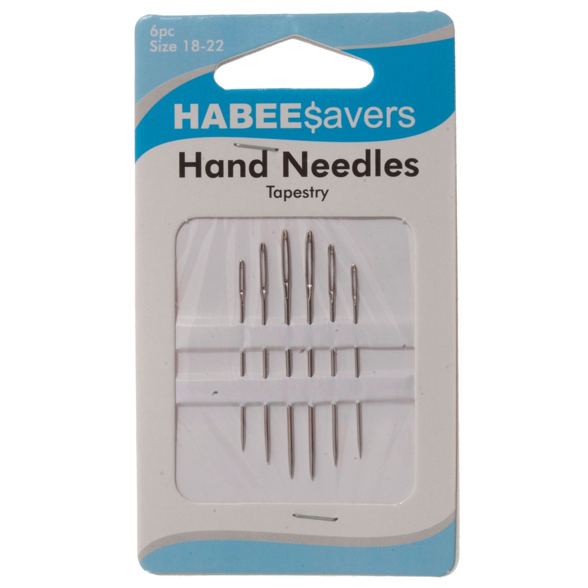 HabeeSavers Hand Needles (6pcs) - Tapestry: Size 18-22