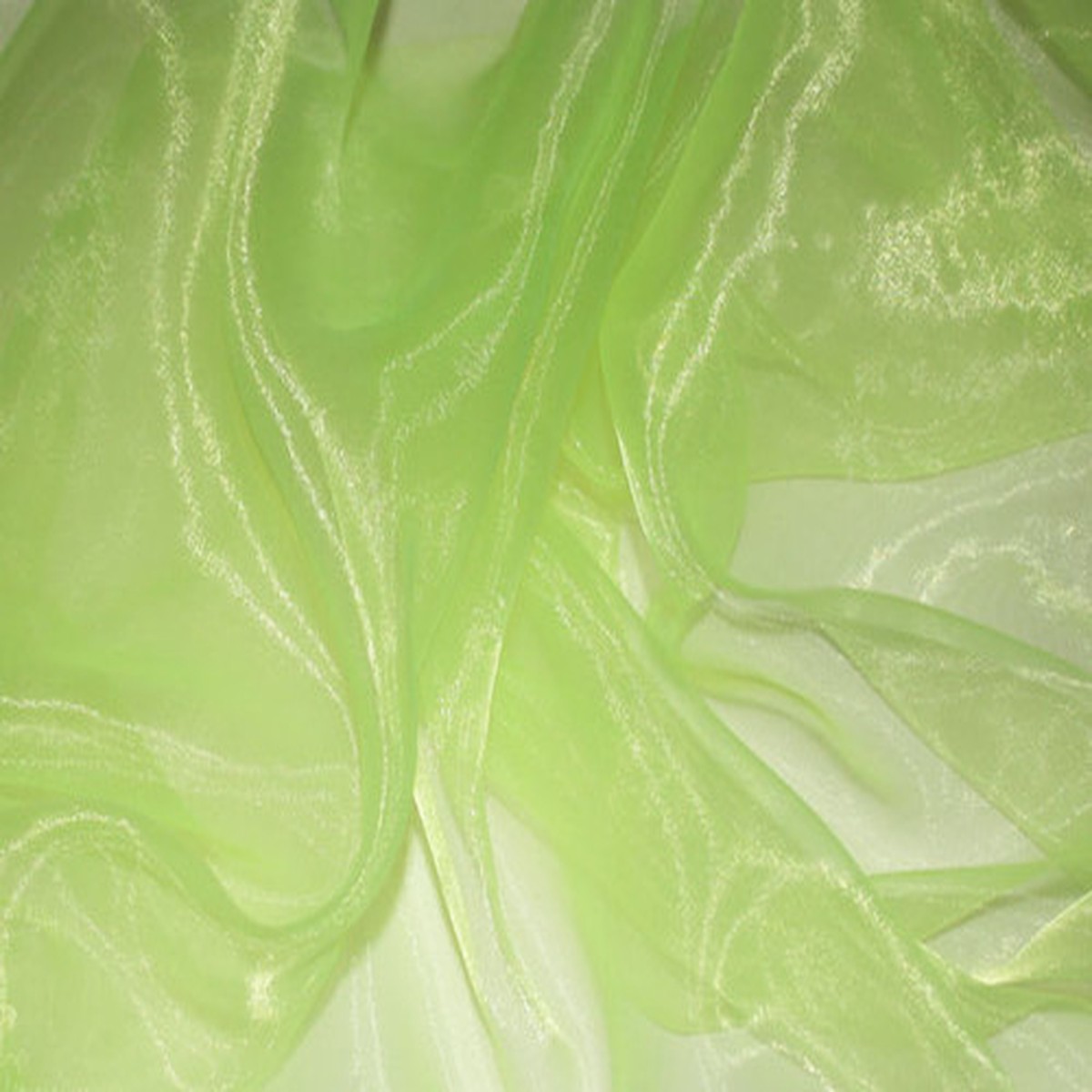 Organza Fabric Neon Green