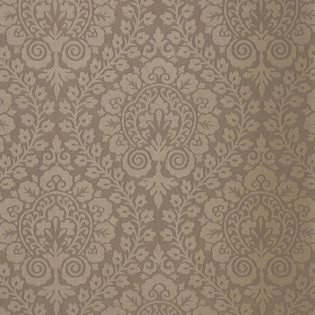 Amalfi Damask Indoor/Outdoor - Smoke - Schumacher 64692 Fabric