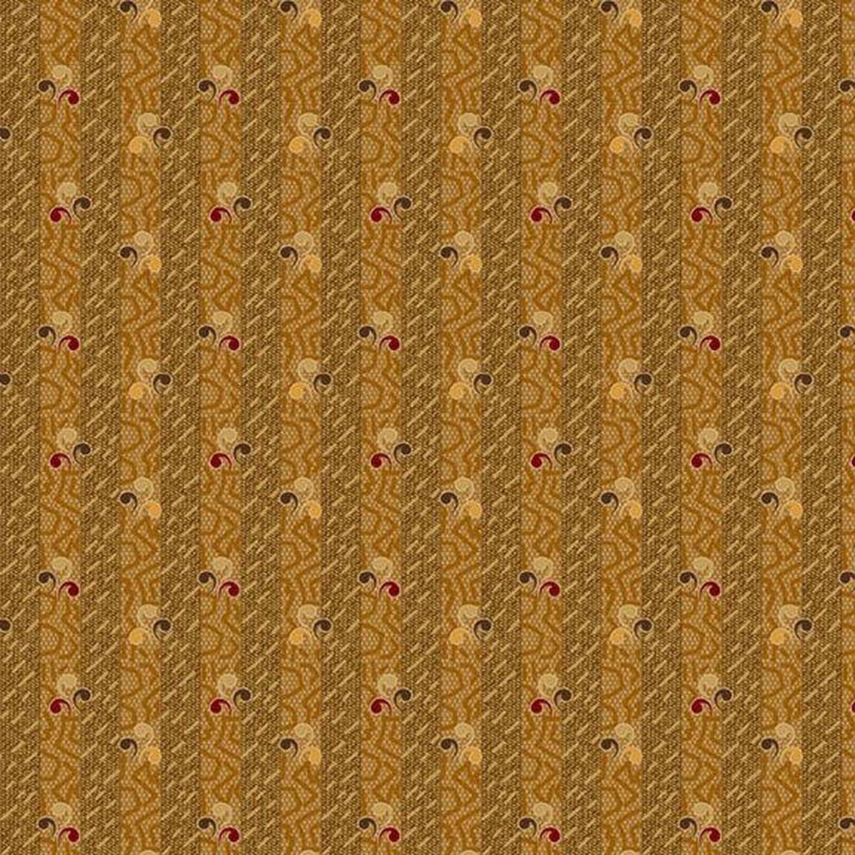 Colorful Coordinates & Stashing - Triple Quotation - Gold 44" / 45" Fabric Per Yard