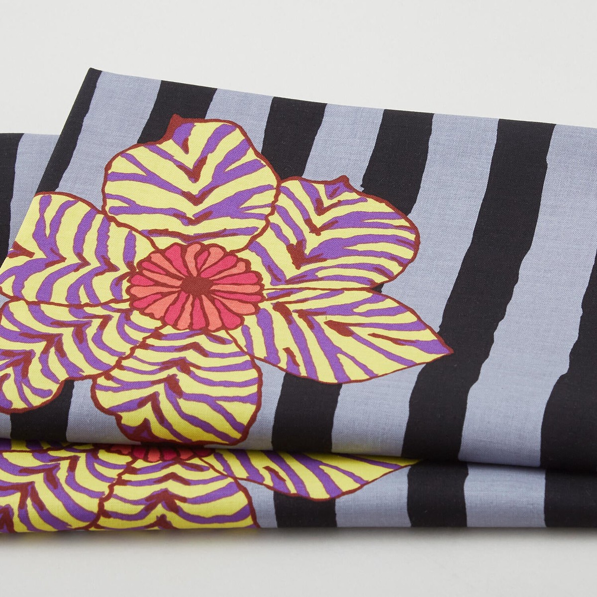 Kaffe Fassett Collective August 2023 - Zebra Lily Black 2 Yard Cut