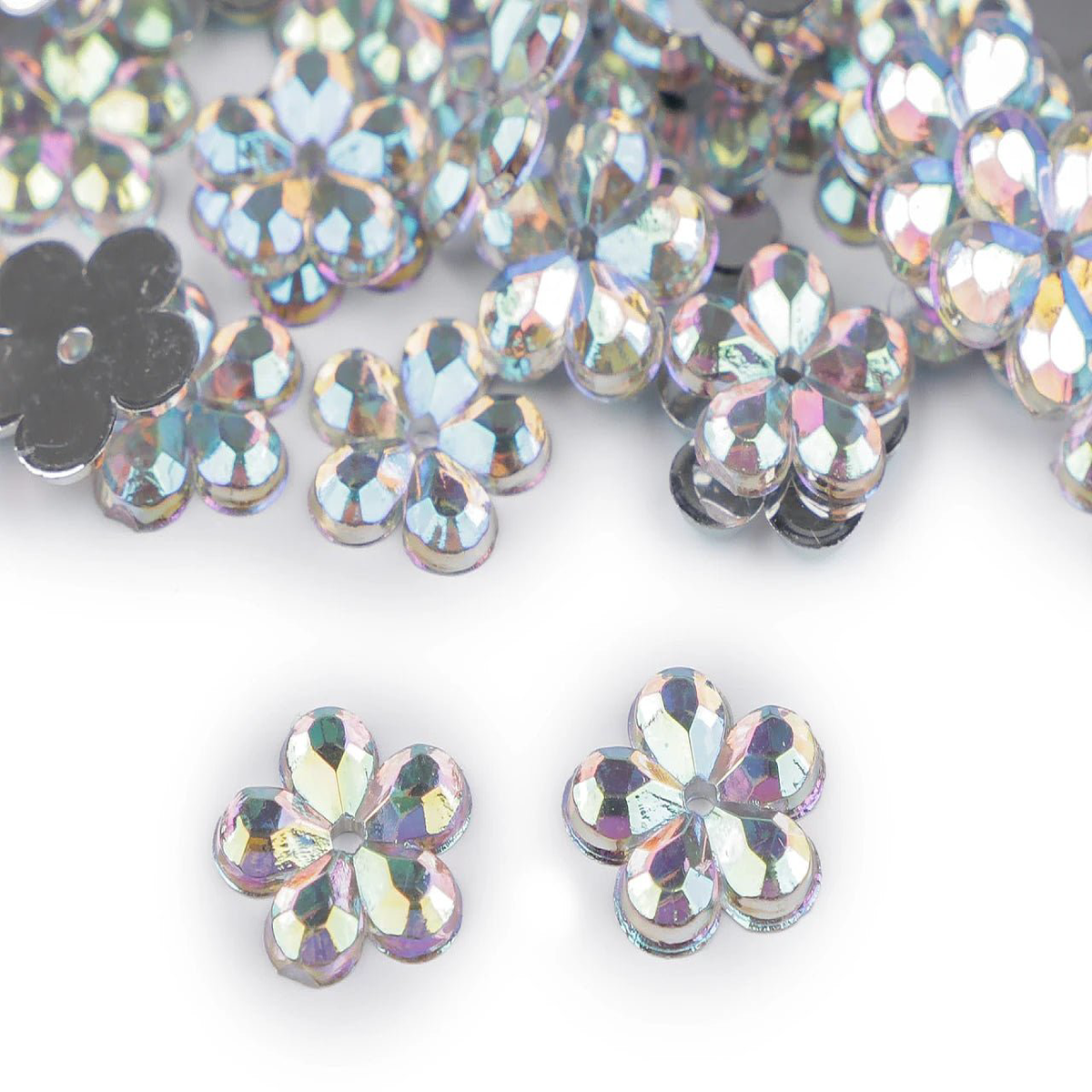 Kristal sew-on flower | 11 mm, 100 pcs.